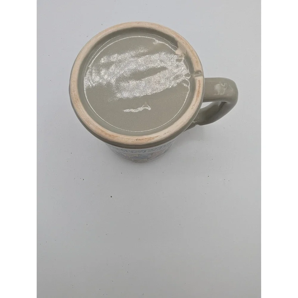 Karlsberg Beer Stein Mug Grey Ceramic Tankard German Brewery Crest USA Made
